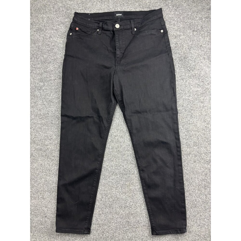 Hudson Jeans Womens 34 Black Natalie Midrise Ankle Super Skinny Denim Pants